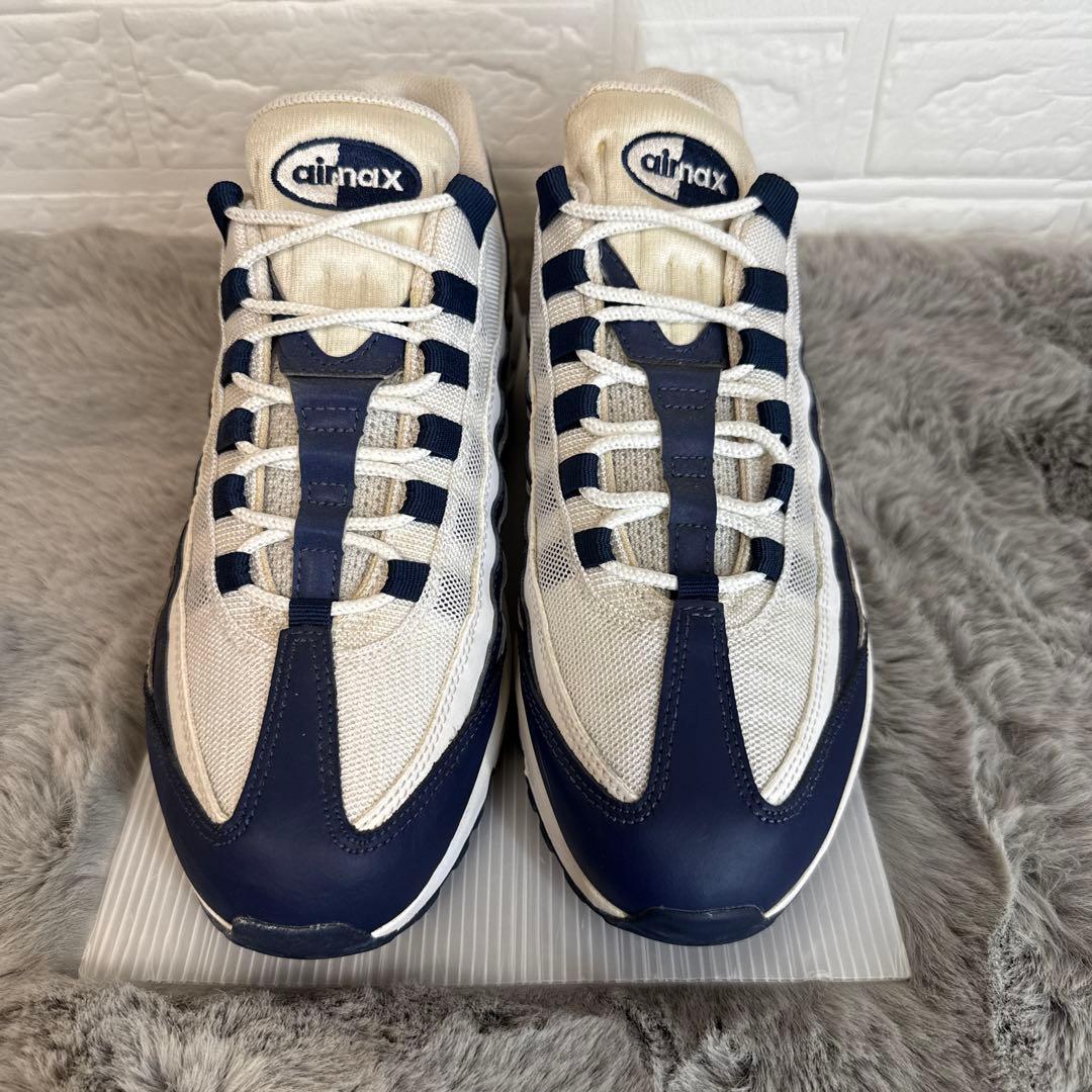 NIKE AIR MAX 95 ESSENTIAL ネイビー 27cm - メルカリ