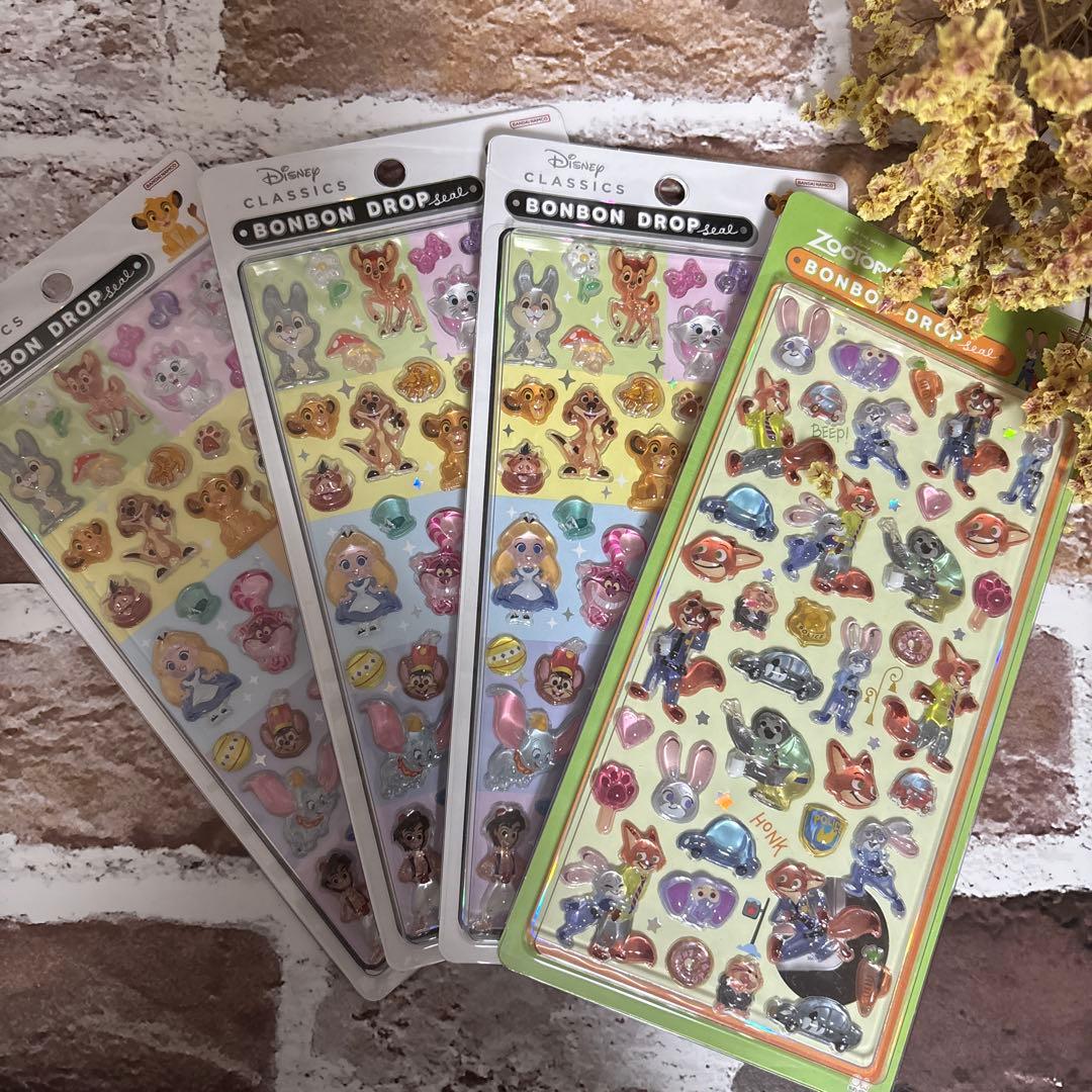 正規品ボンボンドロップシール　クラッシック　ズートピア