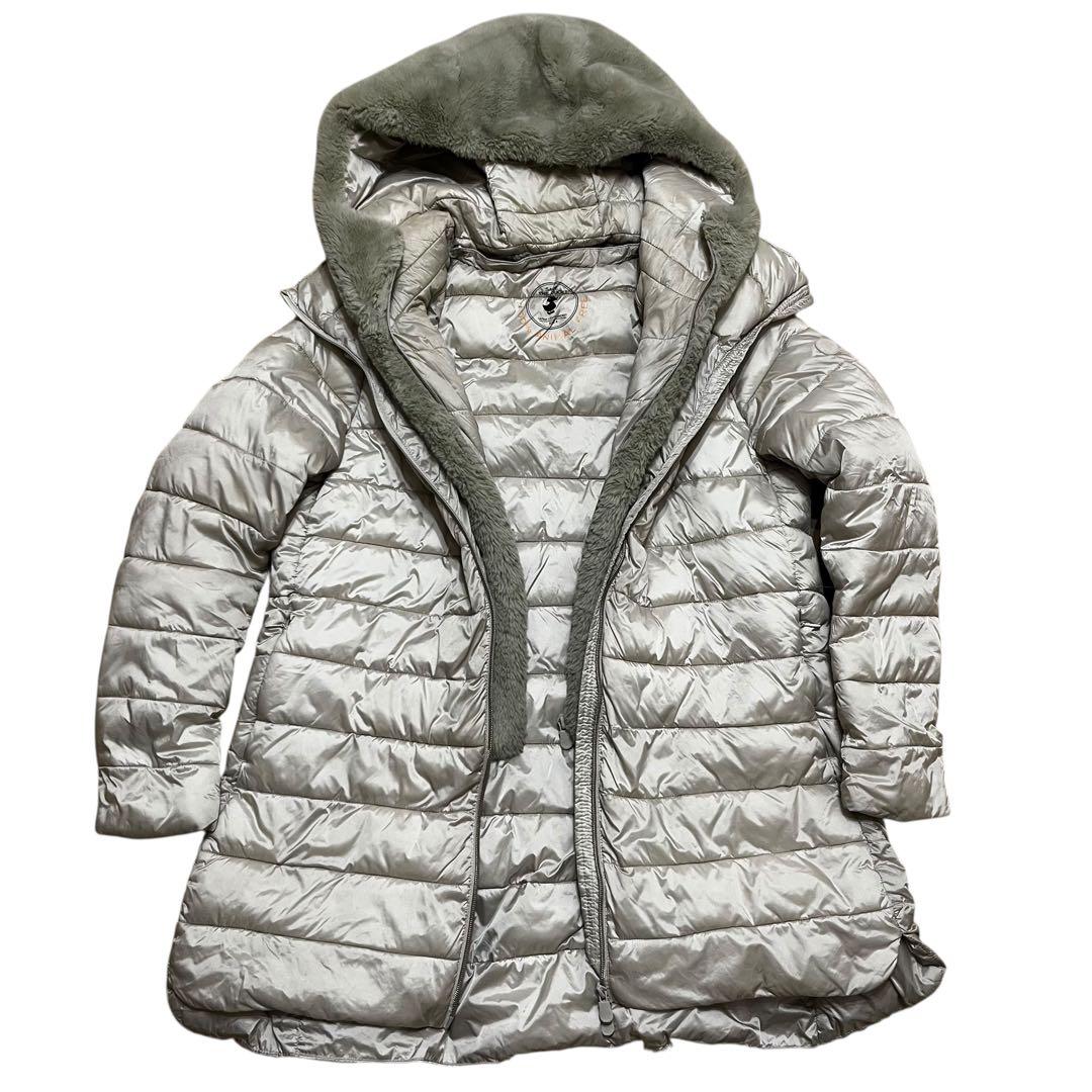 セーブザダック ダウンジャケット リバーシブル　ボア フルジップ