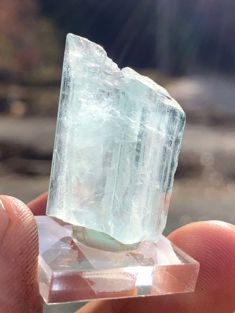 アクアマリン 原石 天然石 パキスタン産 結晶 透明 インテリア