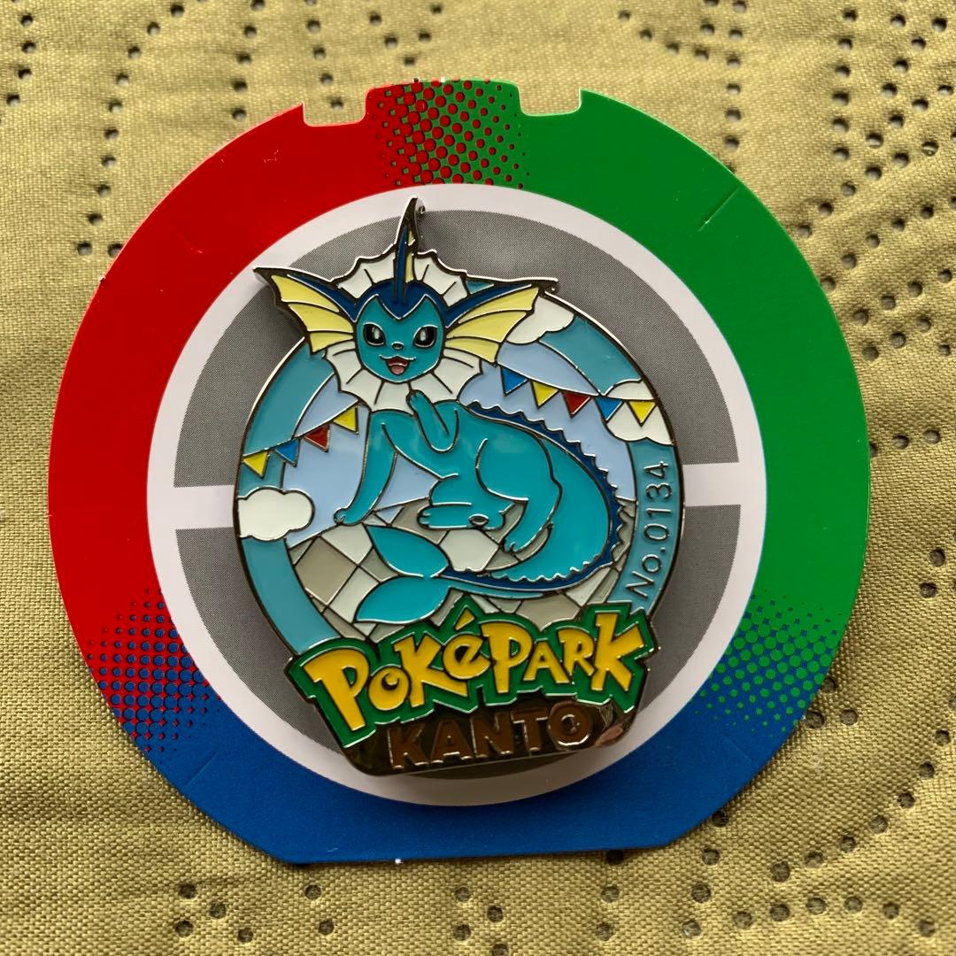 ポケパーク カントー 限定 ピンバッジ ピンズ シャワーズ No.134