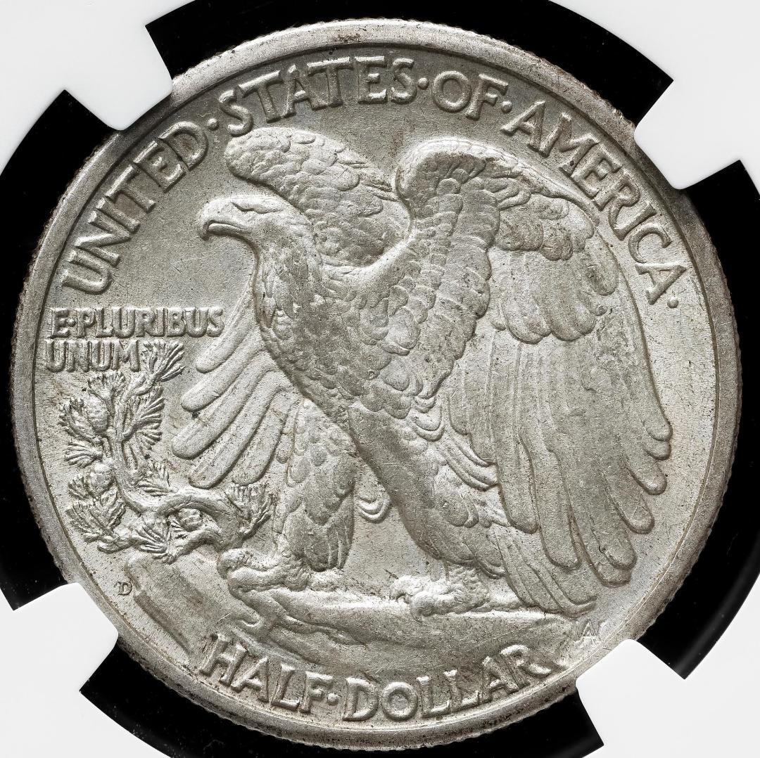 USA アメリカ 1944D NGC-AU58　50C ウォーキングリバティ