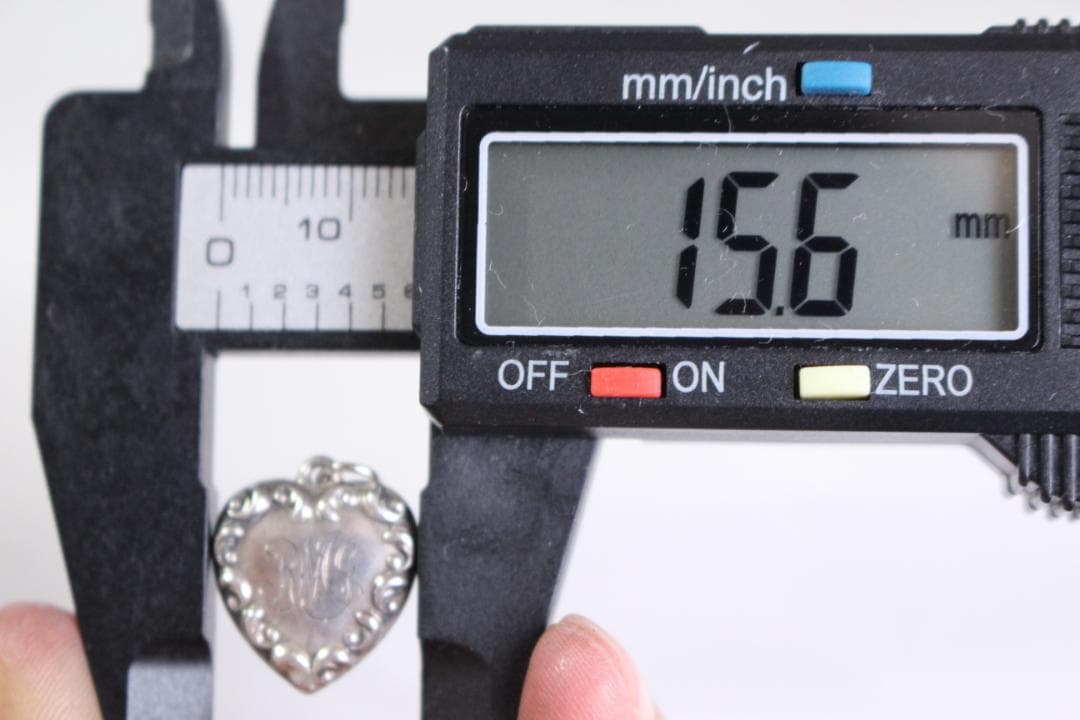 30s スウィートハートジュエリー NAVY 古着 チャーム 波 アールデコ