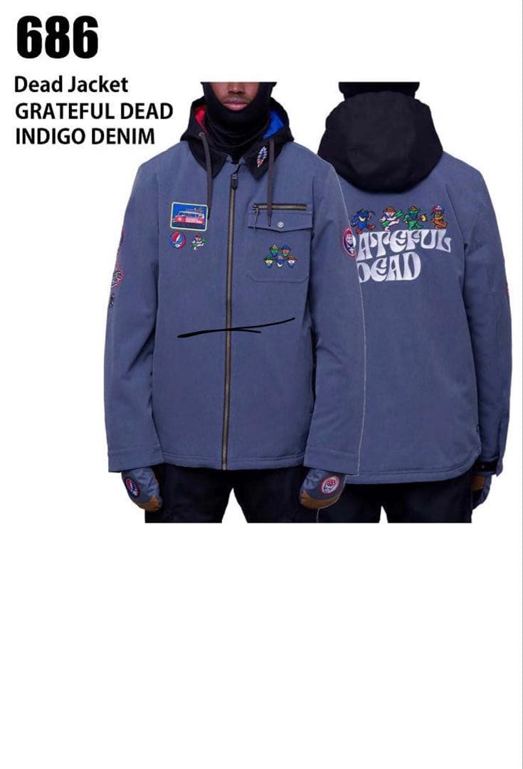 スケートボード 686 23-24 GRATEFUL DEAD INDIGO DENIM
