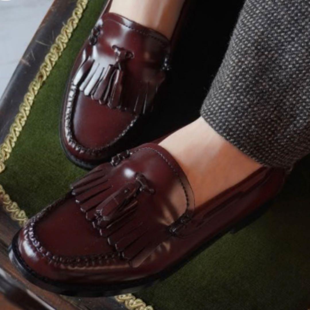 極美品 G.H.BASS キルト タッセル ローファー 41020 ESTHER