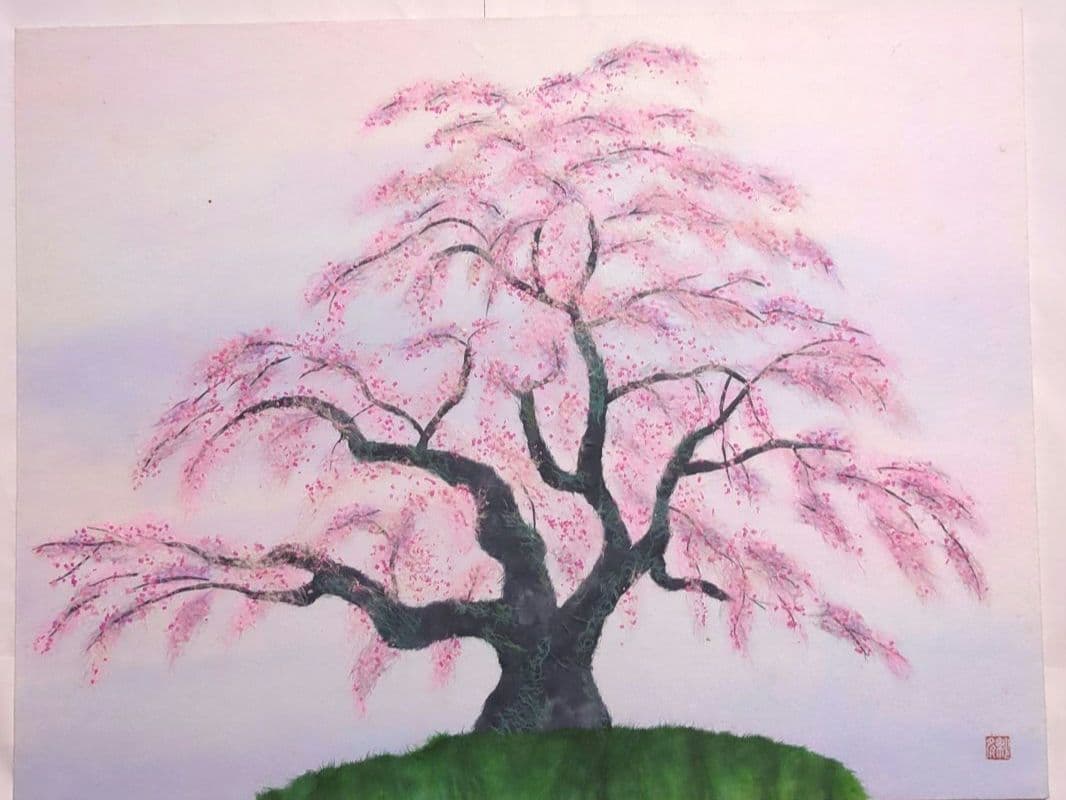 月末セール！【ちぎり絵】　桜の宴　(P 10サイズ)　暮らしに彩りを