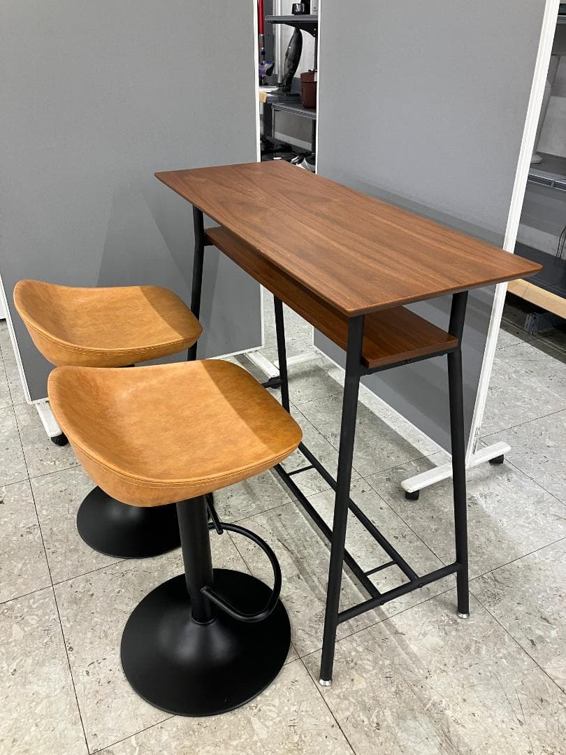 カウンターテーブルセット イス×2 ブラウン 楽天市場】＼5%OFFクーポン／ カウンターテーブル セット 3点セット 2