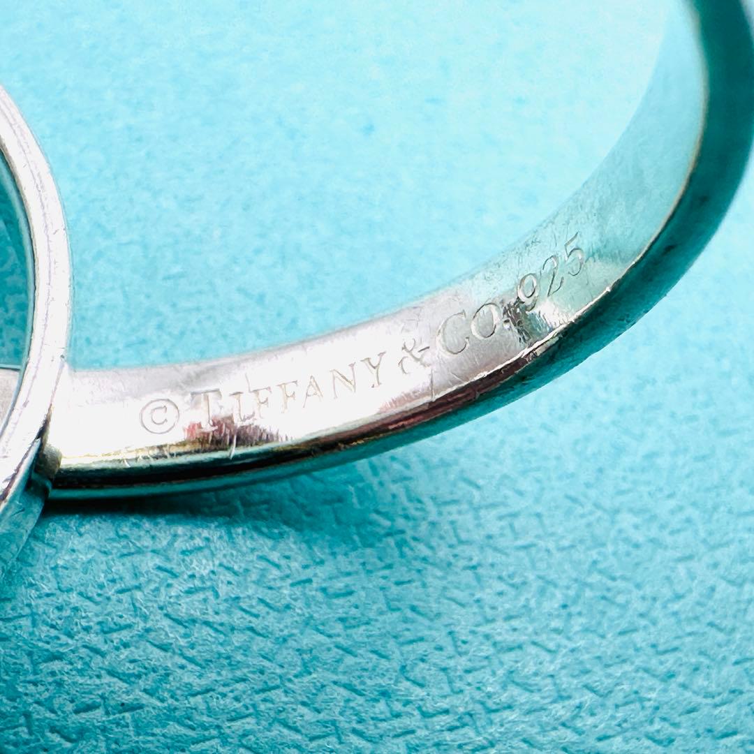 Tiffany インターロッキング ナロー シルバーリング Ag925 18号