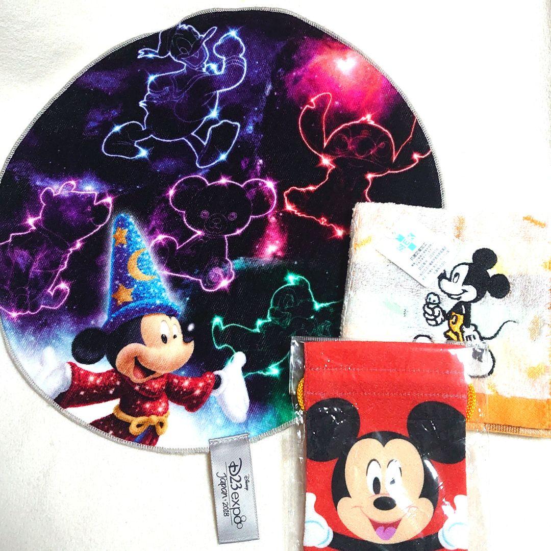 ディズニー ミッキー　タオルハンカチ まとめて