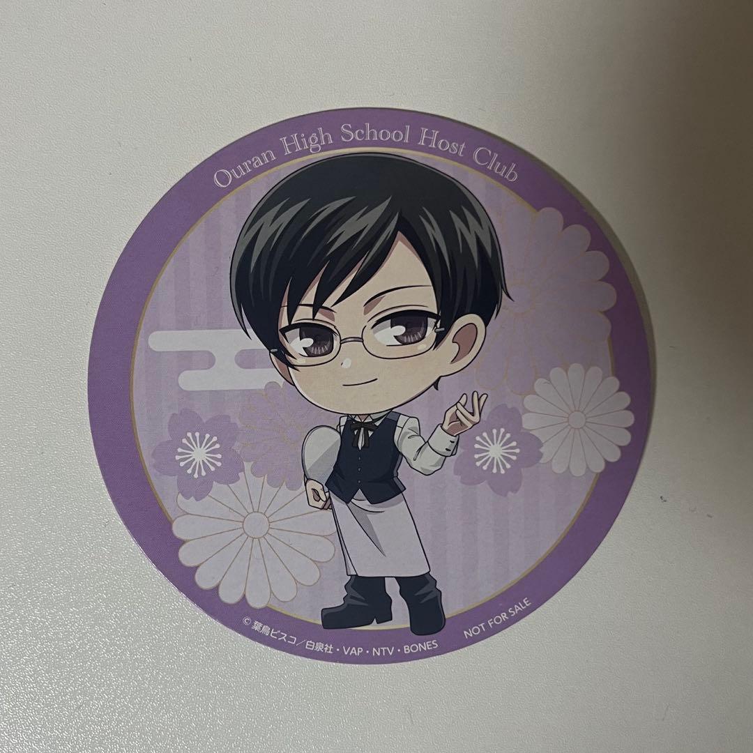 桜蘭高校ホスト部 コラボカフェ 鳳鏡夜 コースター ステッカー - メルカリ