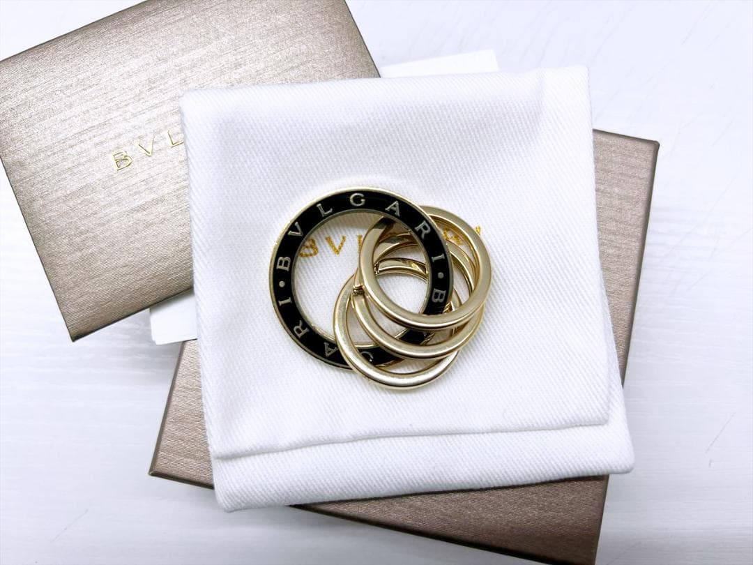 現行　BVLGARI　ブルガリ　ブルガリブルガリ　キーリング　3連　35279