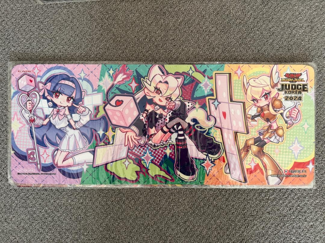 遊戯王　ラッシュデュエル　judge 2024 韓国 プレイマット 遊戯王 公式 JUDGE 2024 赫聖の妖騎士 プレイマット 未開封 北米版
