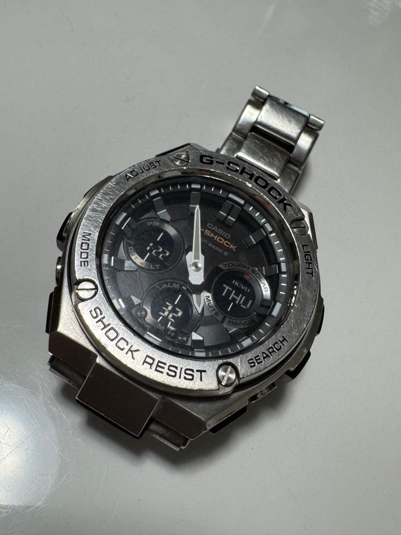 G-SHOCK GST-W110D-1AJF電波 メタルバンド 腕時計 追記あり G-SHOCK Gショック 電波ソーラー 腕時計 メンズ アナデジ GST-W110D