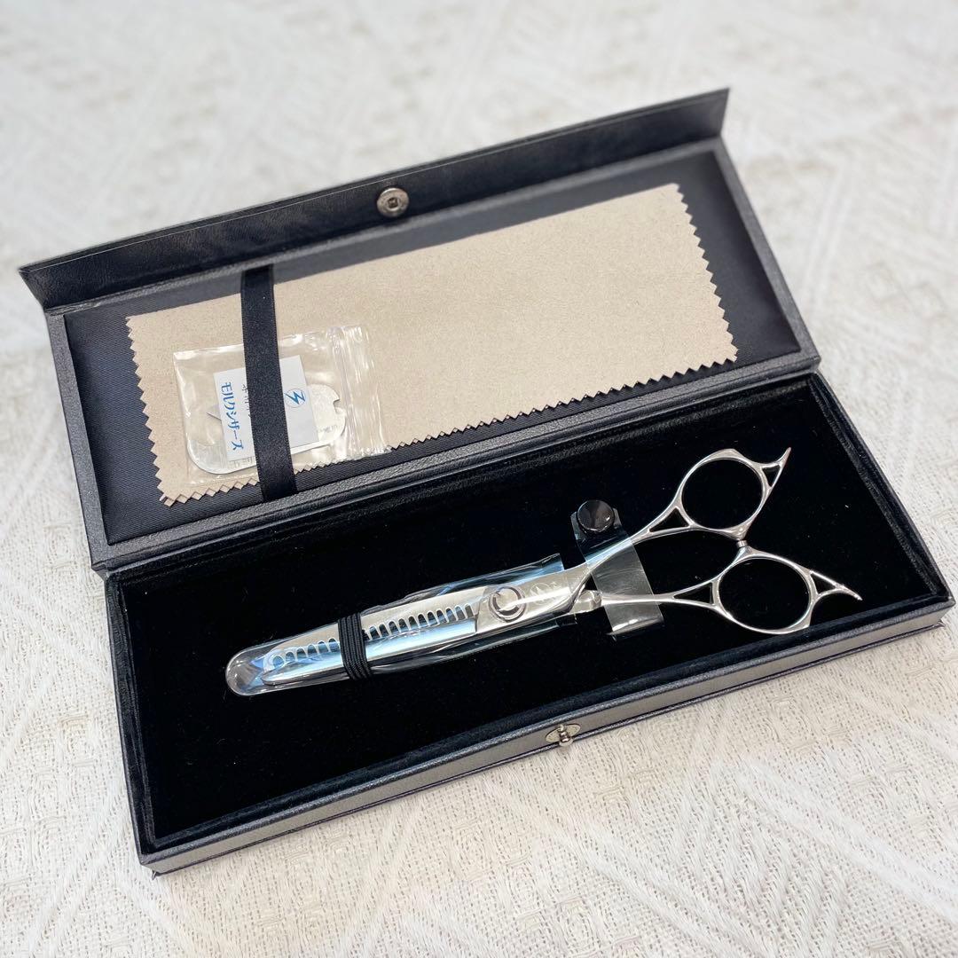 【 美品 】 モルク セニング 20G 40% シザー コバルト 美容 理容