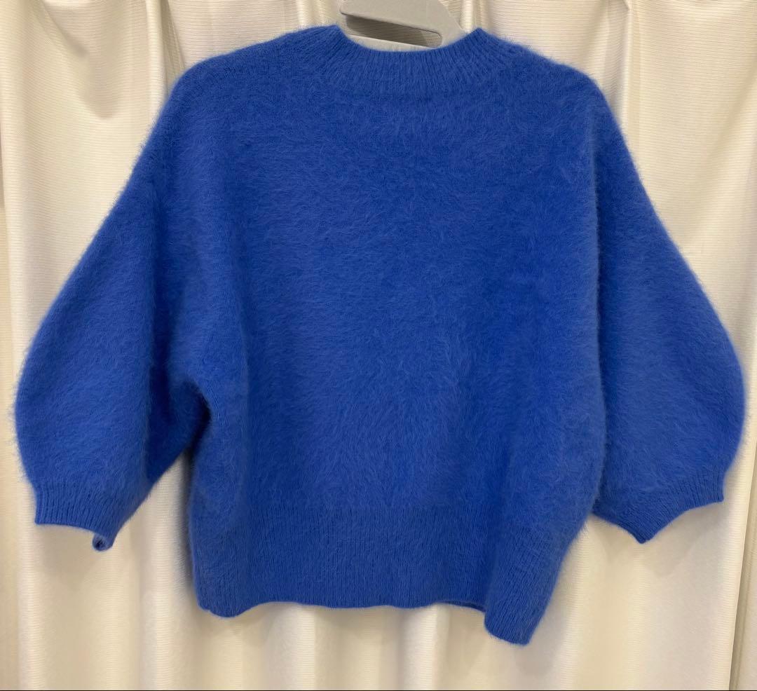 美品】UNITED ARROWS フォックスカシミヤ パフハーフスリーブニット