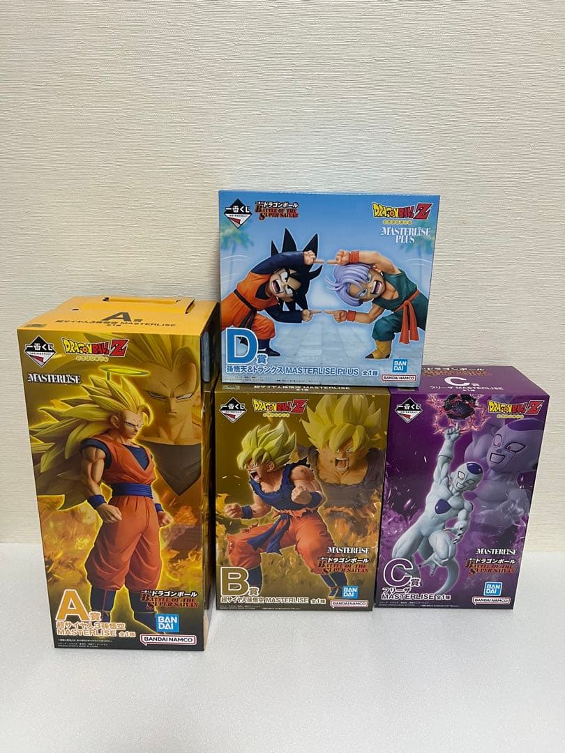 ドラゴンボールZ 一番くじ MASTERLISE A賞B賞C賞D賞 4個セット