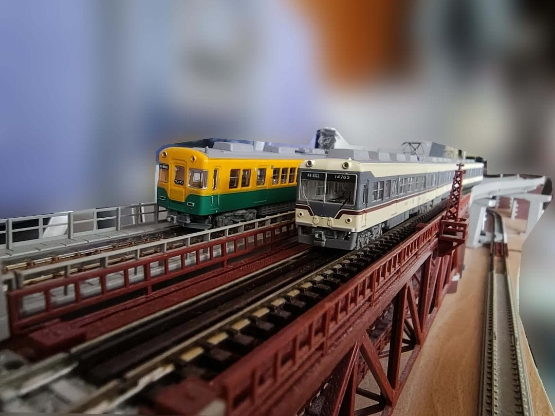 鉄コレ富山地鉄10030形第3編成+14760形(旧色)＝計5両※Nゲージ走行化 鉄コレ富山地方鉄道14760形（旧塗装）3両セット/動力組込、オリジナル