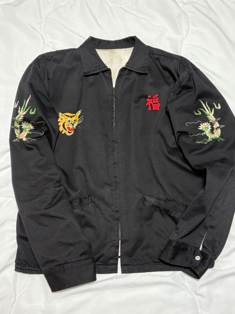 60sスーベニアジャケット　ベトジャン 60s U.S.VINTAGE スーベニア ジャケット 黒ベト ベトジャン ベトナム