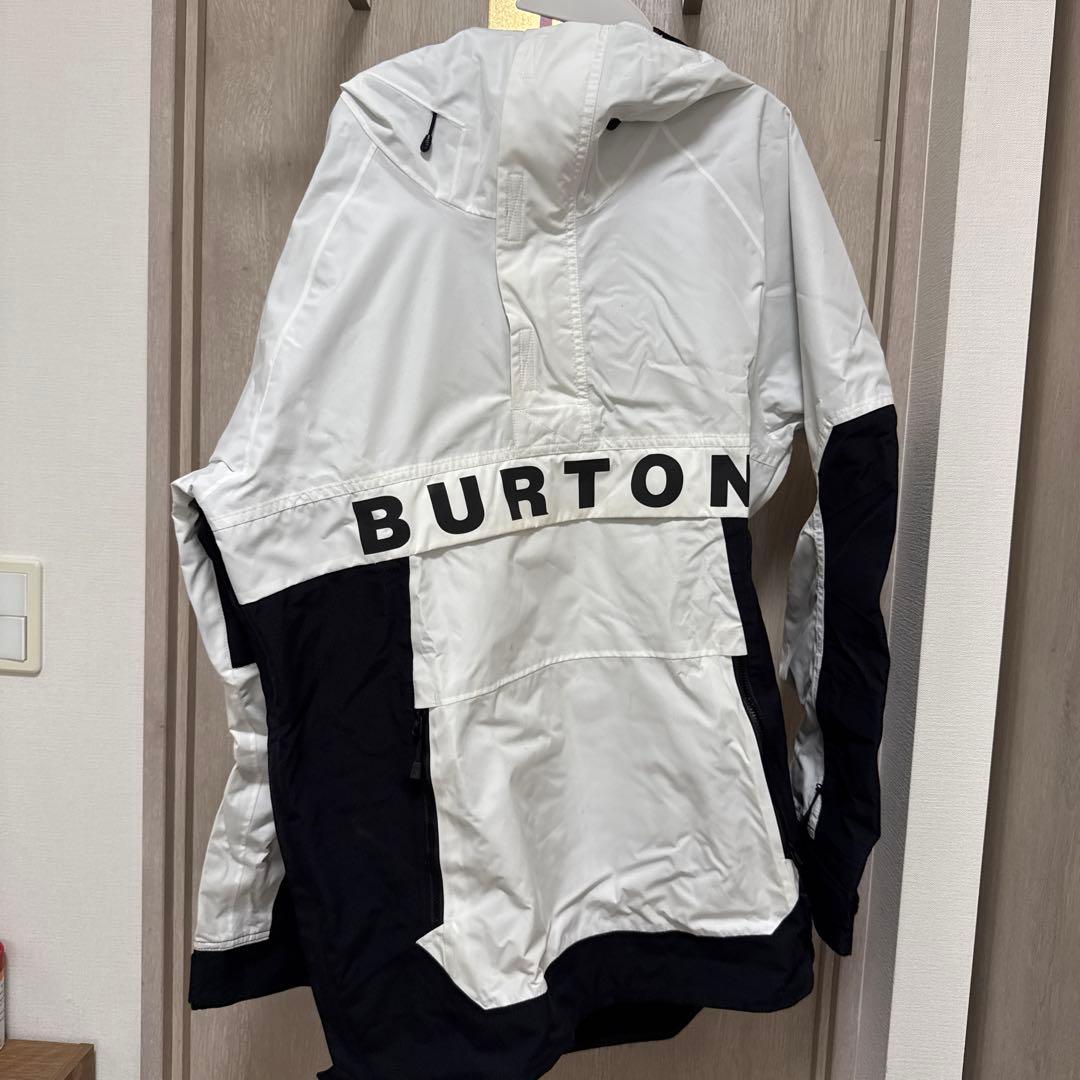 BURTON スノーボードジャケット ホワイト/ブラック