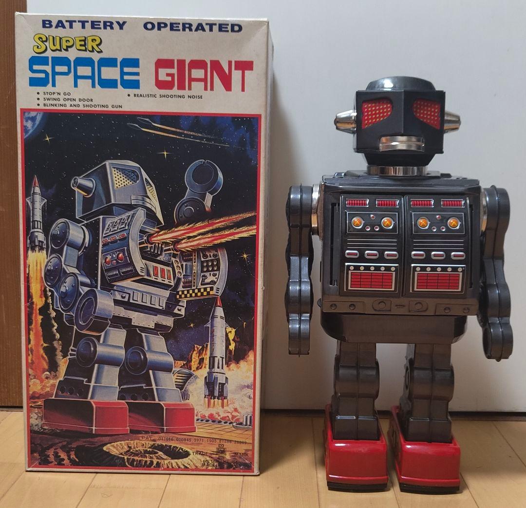 メタルハウス　スーパースペースジャイアント　ブリキ　ロボット Yahoo!オークション - 完動品 スーパースペース ジャイアントロボット