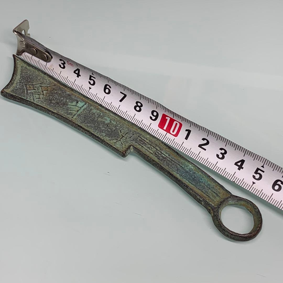 古銭幣 銅製刀幣 四字 古代中国戦国時代「斉法化刀」青銅刀貨 - メルカリ