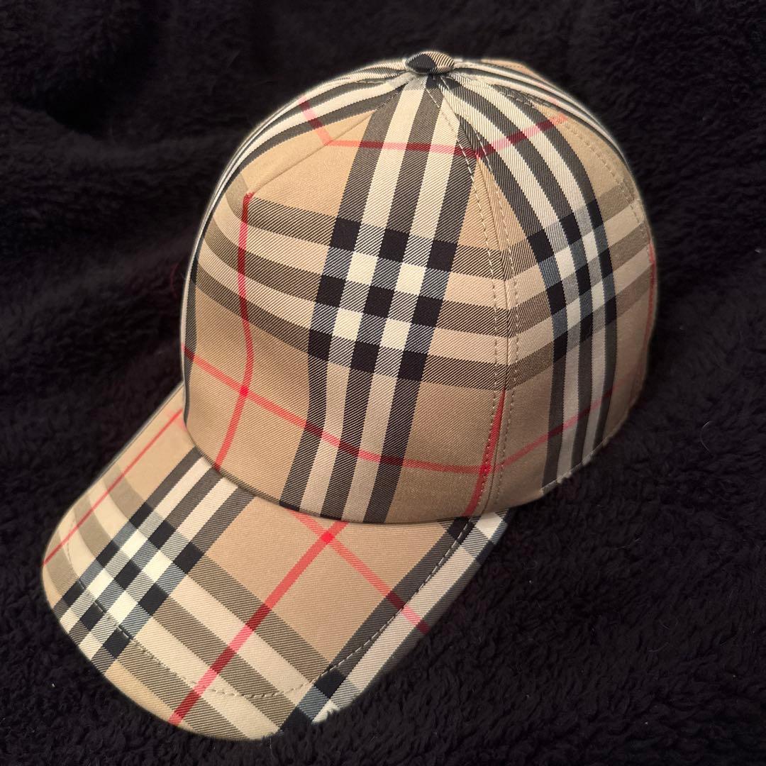 BURBERRY チェック柄キャップ Mサイズ