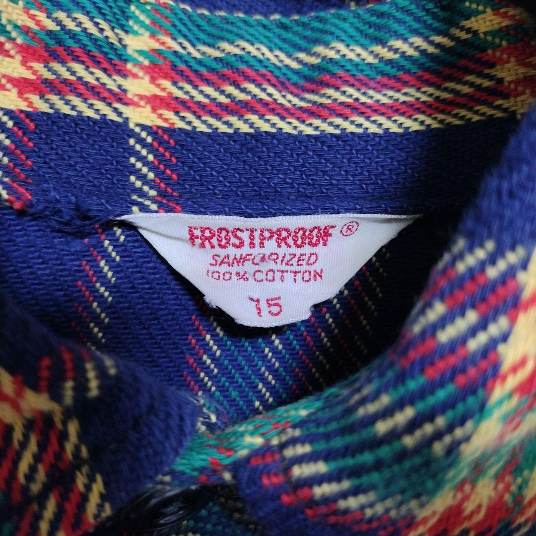 60s FROSTPROOF ビンテージ ヘビーネルシャツ ネイビー - メルカリ
