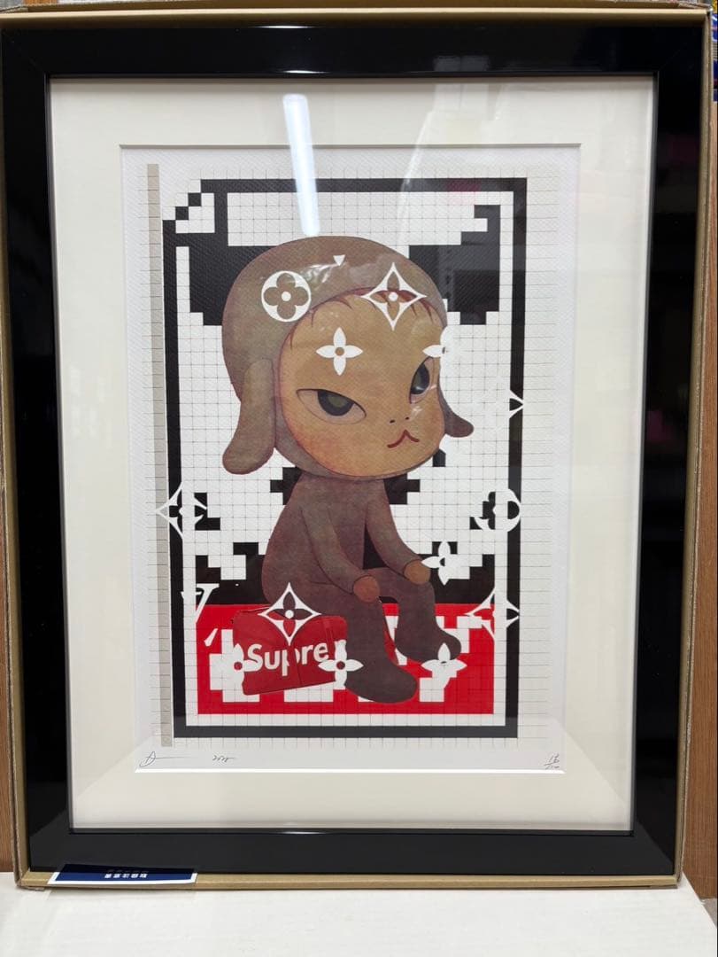 奈良美智　うさ耳少女 現代ポップアートポスター Dbey シェパード フェアリー