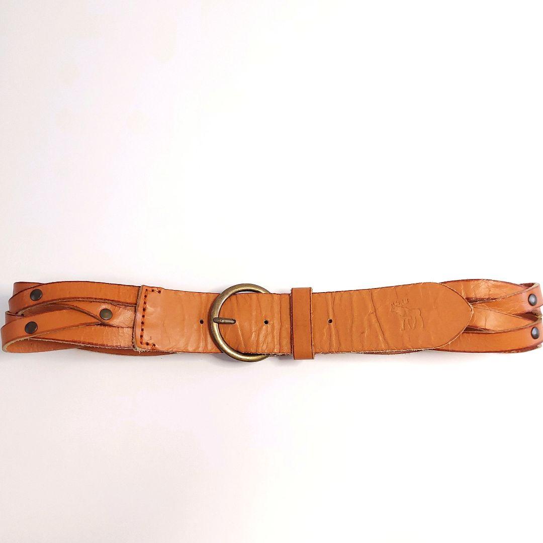 00s アバクロ レザー 編み込みスタッ ベルト平成 ギャル男 y2k