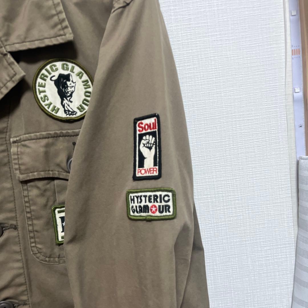 HYSTERIC GLAMOUR ミリタリージャケット カーキ - メルカリ