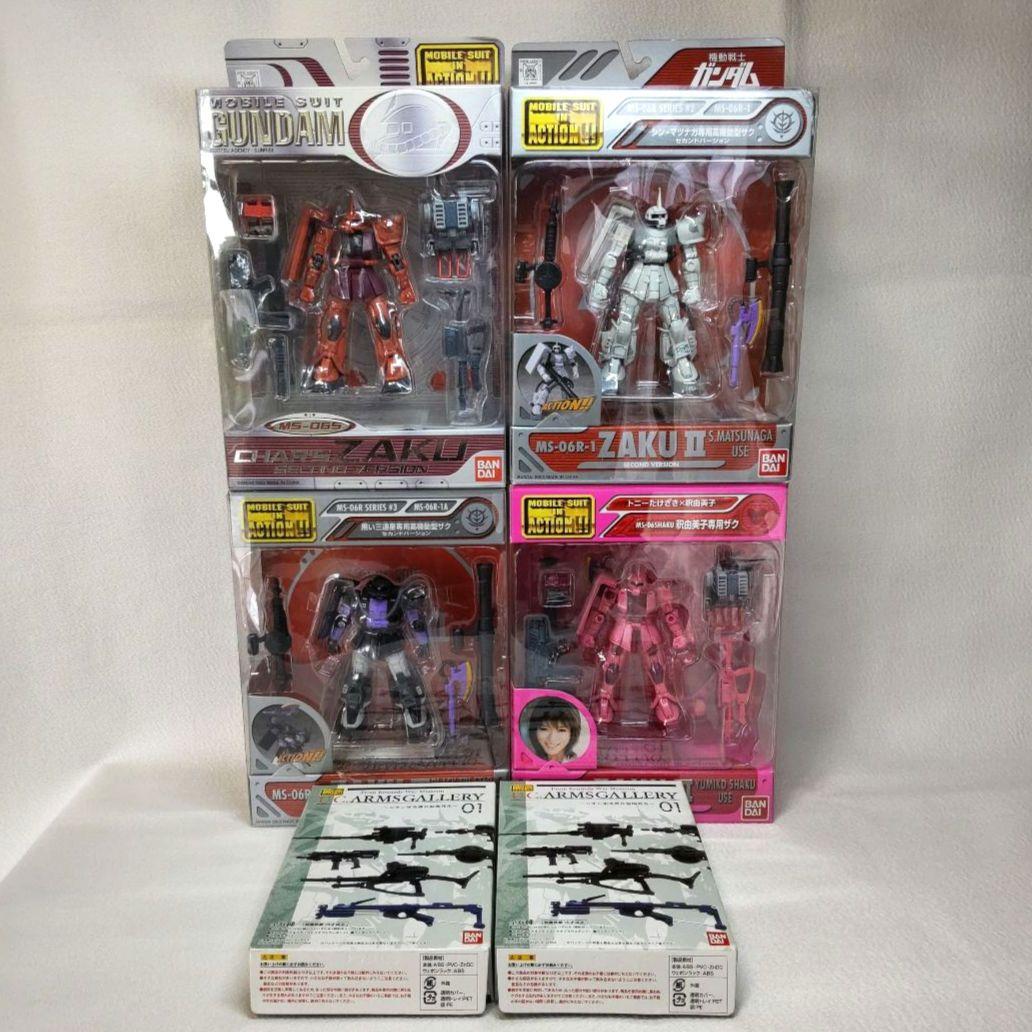 〈新品未開封〉 MIA ザクⅡ シャア、シン、ガイア、釈&アームズギャラリー