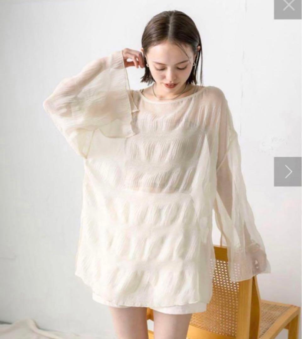 swim wear 4SET スイムウェア　アイボリーS mystic（ミスティック） 水着 シアーパーカー4SETスイムウェア