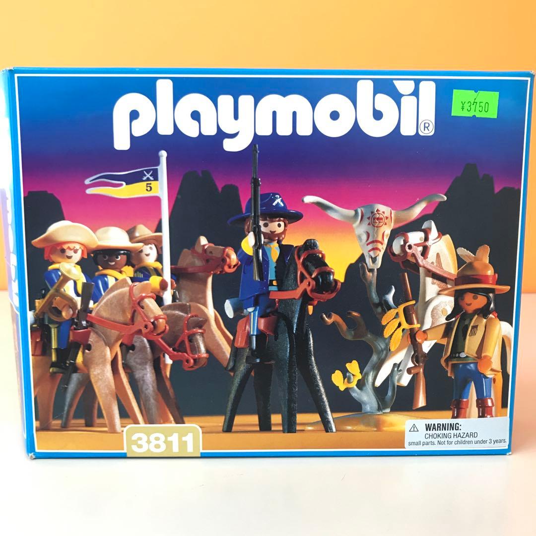 絶版】Playmobil プレイモービル 3811 西部騎兵とインディアン - メルカリ