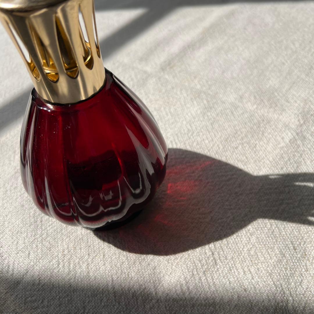 正規品】ランプベルジェ アロマランプ フルール レッド ゴールド