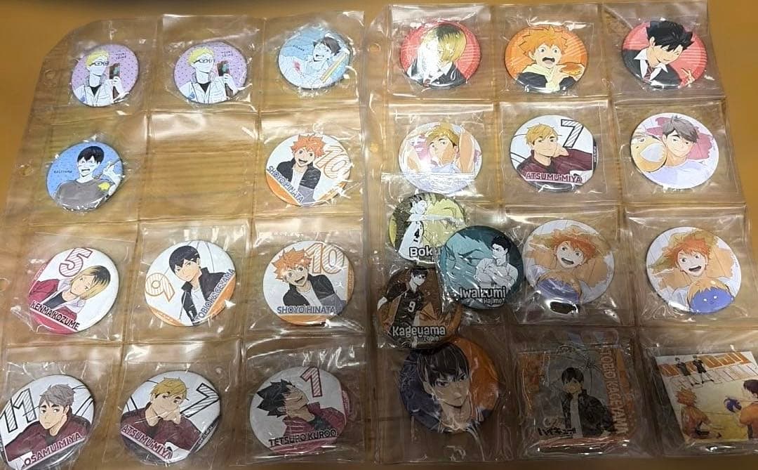 ハイキュー！！　缶バッジ　セット売り ハイキュー!! スクエア缶バッジセット（制作現場風） 木兎・赤葦 – IG
