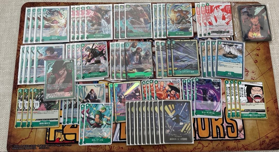 緑ミホークデッキ+パラレルドン+キャラスリーブ オバスリ - メルカリ