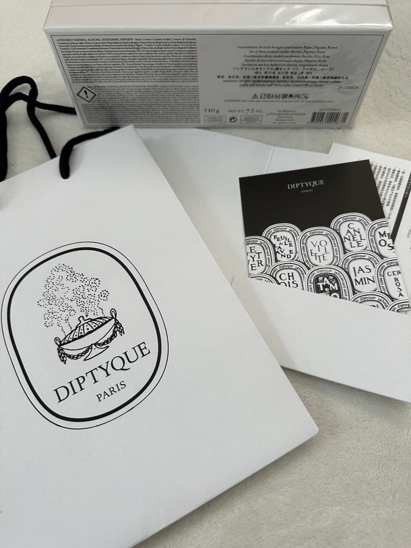 Diptyque キャンドル70g✖️ 3個セット ☆ショッパー付き - メルカリ