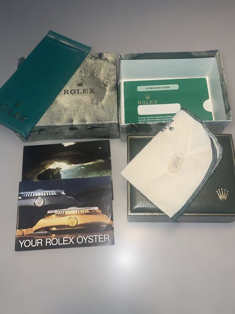 ROLEX グリーンレザーケース 付属品一式