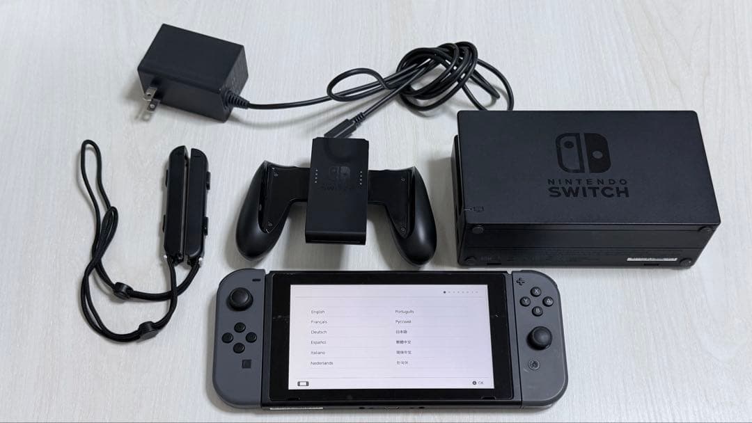Nintendo Switch 本体 グレー バッテリー強化版