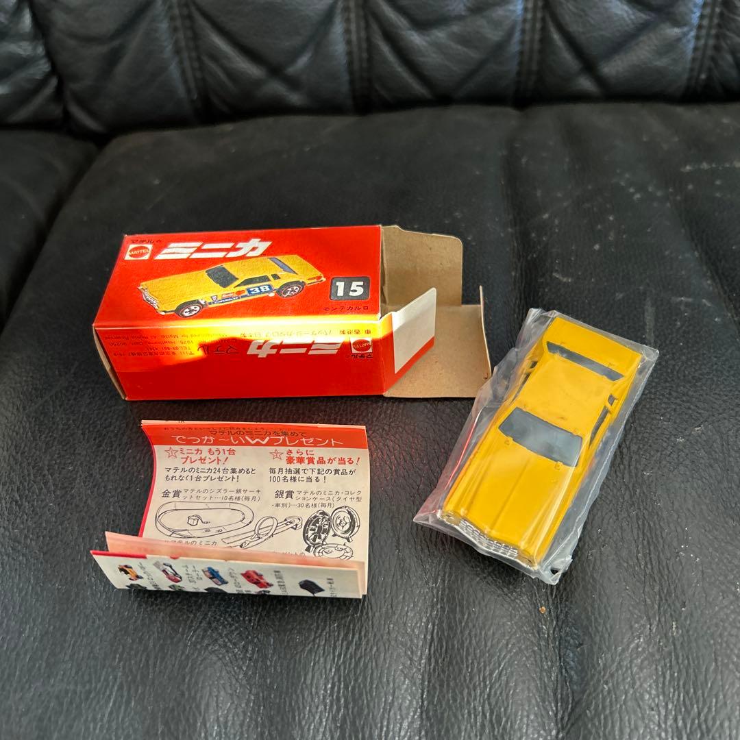 希少 レア マテルのミニカ 15モンテカルロ　当時物　赤箱 未使用