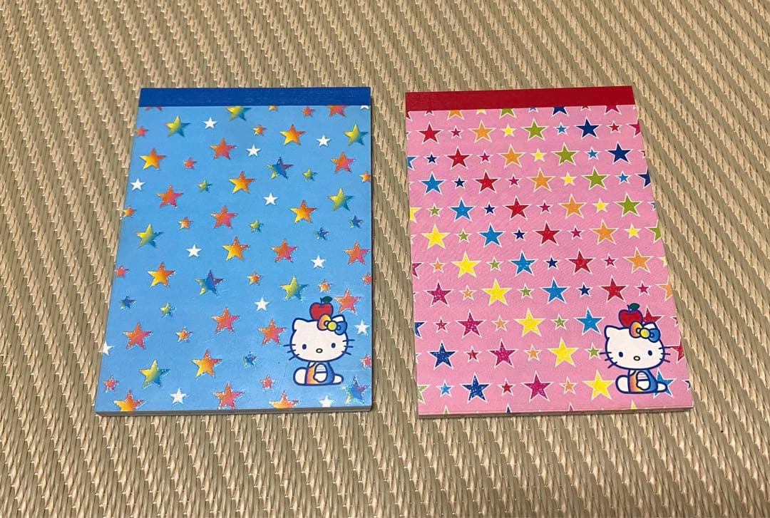 【レア☆平成 当時物 レトロ】ハローキティメモスター柄2種