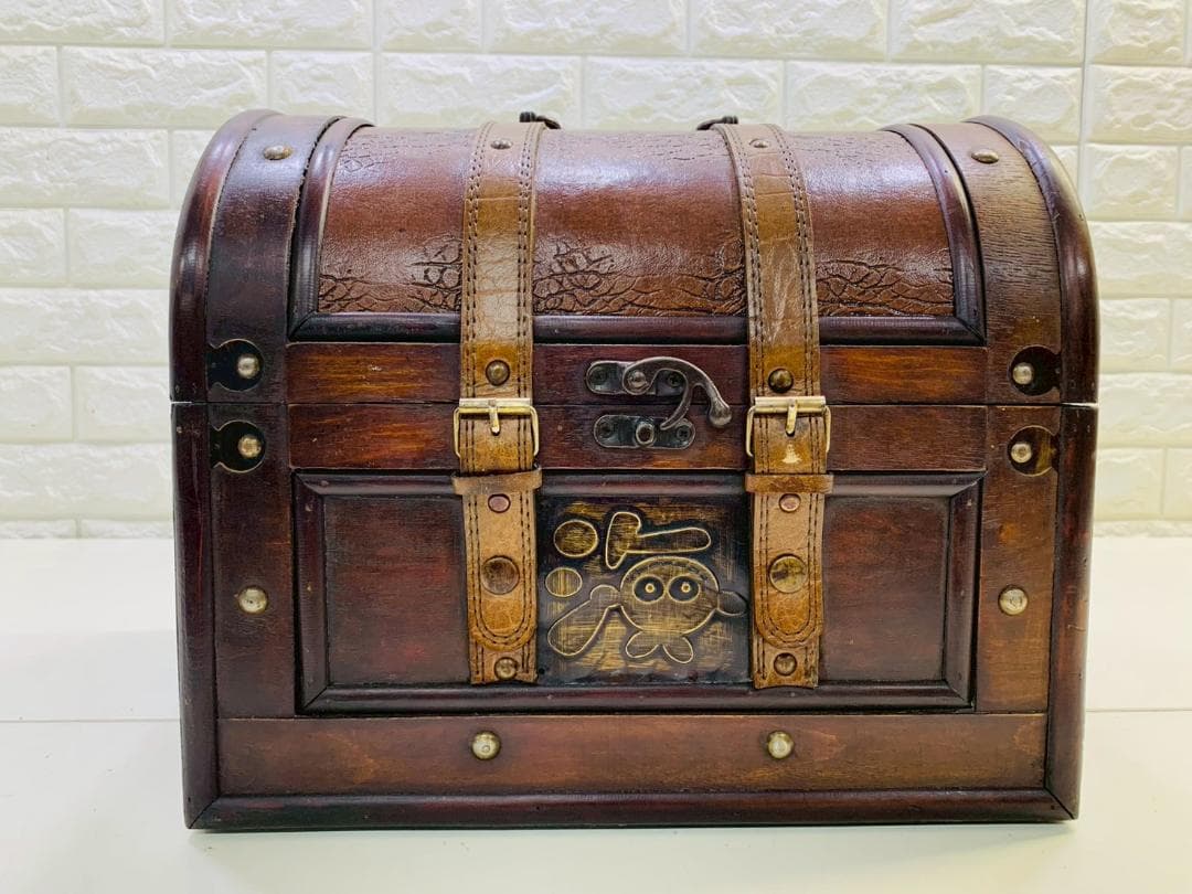 66Z 海物語 宝箱 木製 革製 限定品 パチンコ