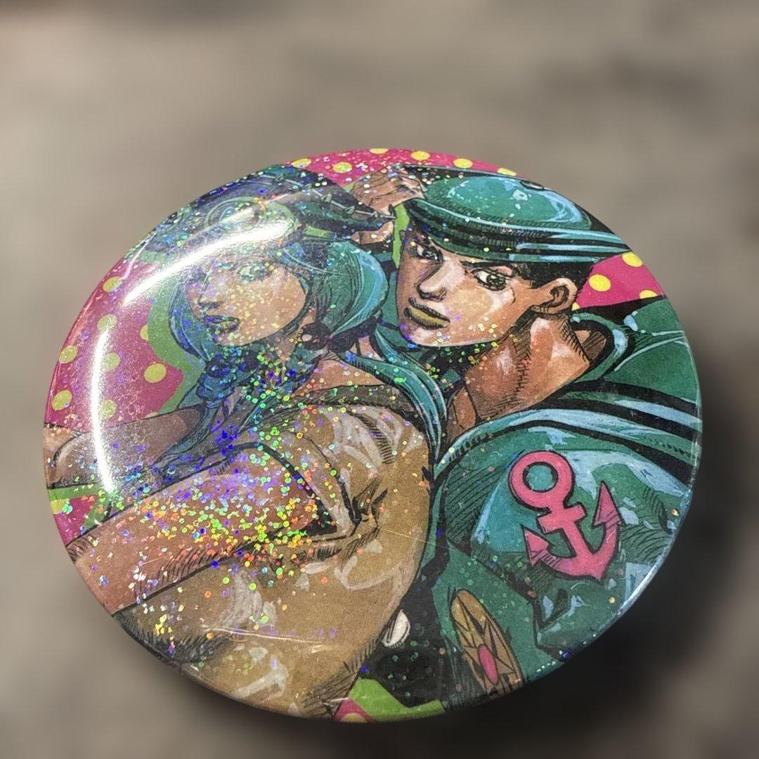 ジョジョ展in S市杜王町 2017 缶バッジ 東方定助&広瀬康穂 原画 レア