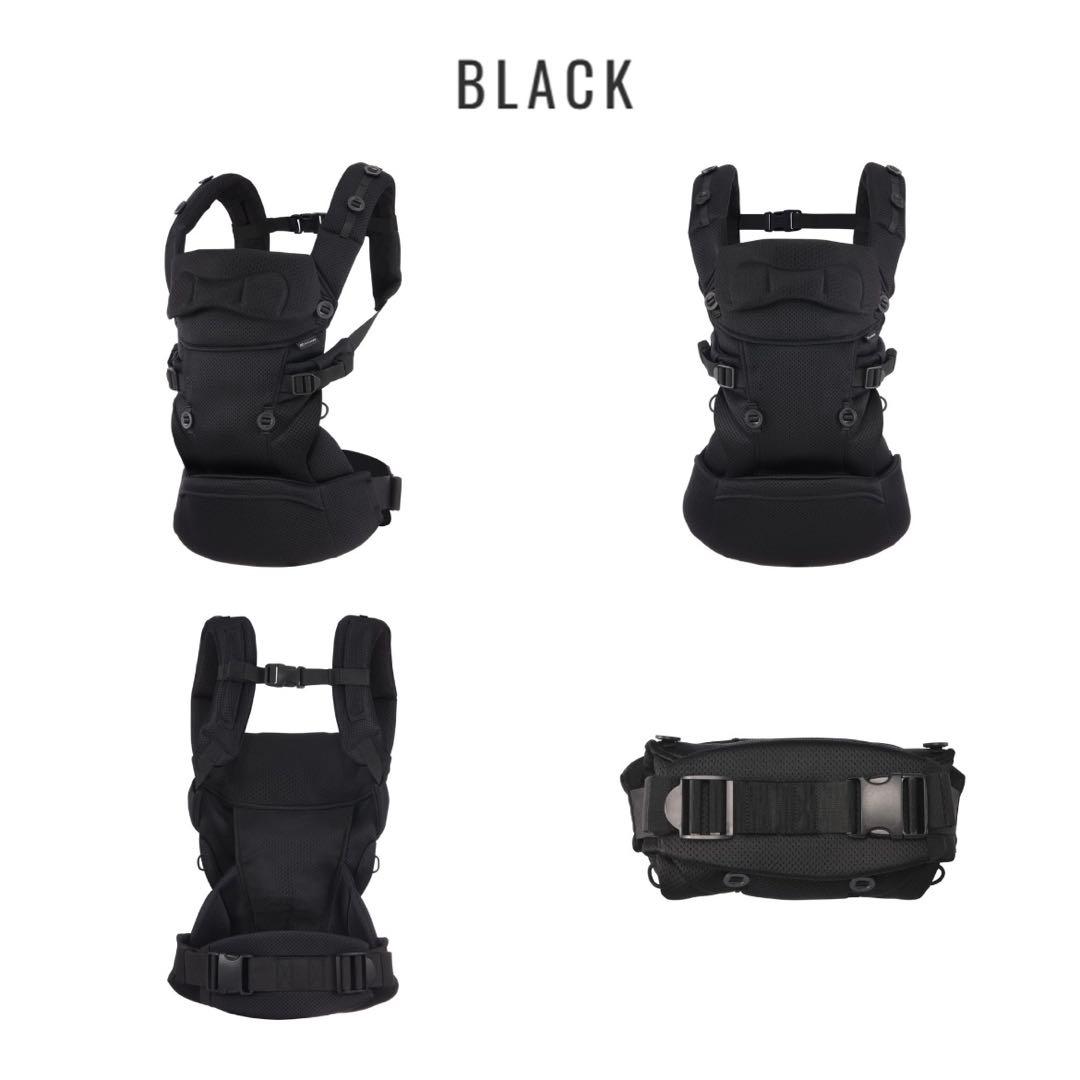 抱っこひも・スリング AILEBEBE BABY CARRIER THREE qd BLACK