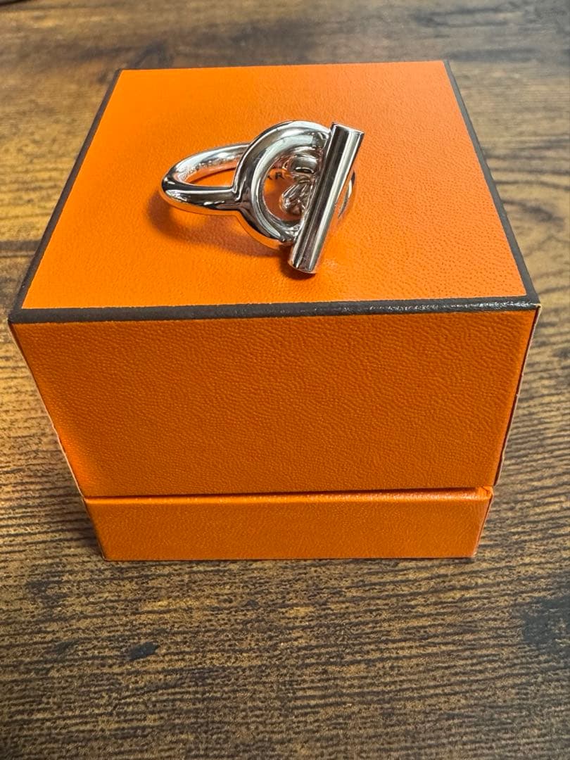 HERMES エルメス クロワゼット リングGM 53 使用数回 - メルカリ