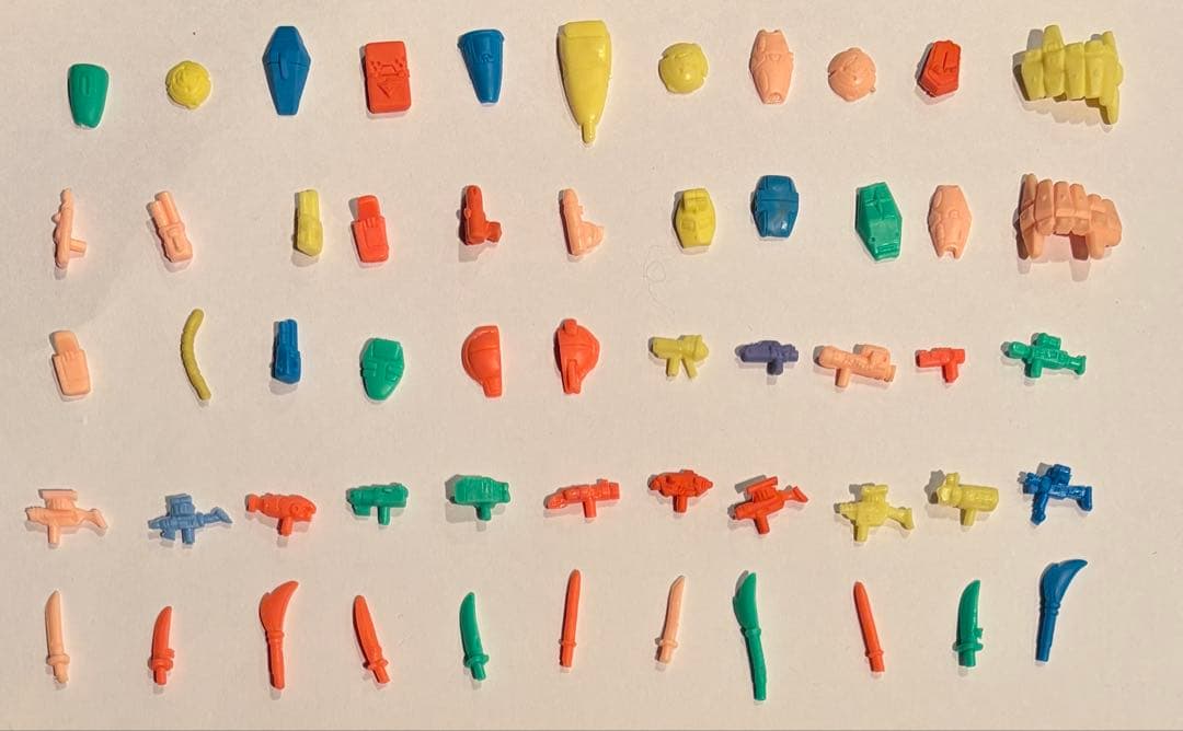 SDガンダム ガン消し 武器パーツ 55個 当時物 まとめ - メルカリ