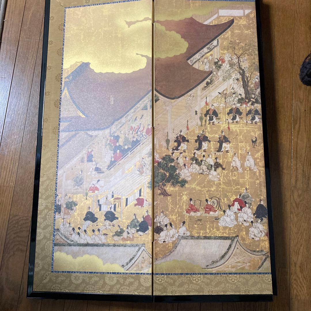 御即位式図'屏風「明正天皇御即位式図屏図」監修 ネルソン・アトキンス