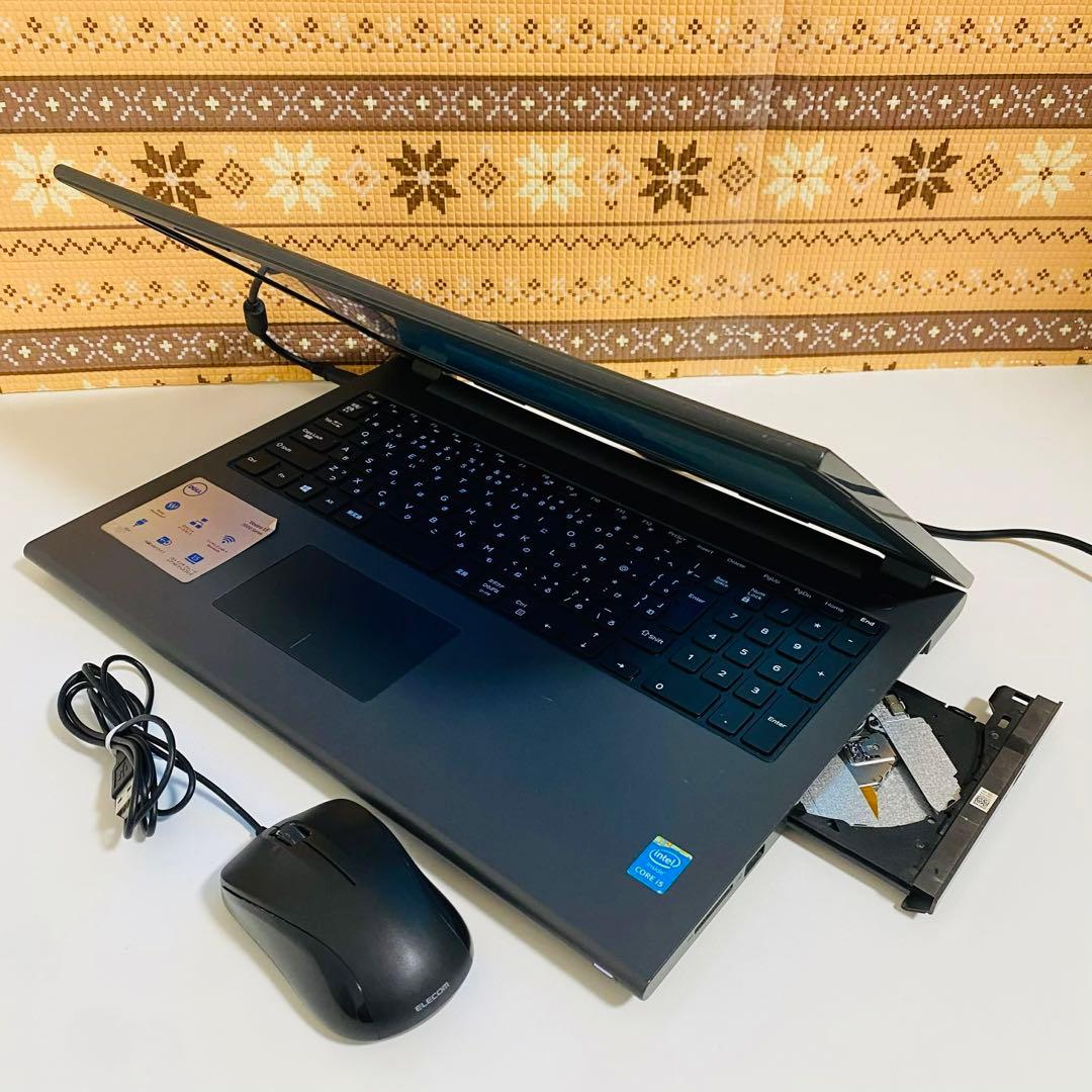 Y53 Dellノートパソコン i5メモリ8G高速Windows11オフィス付き