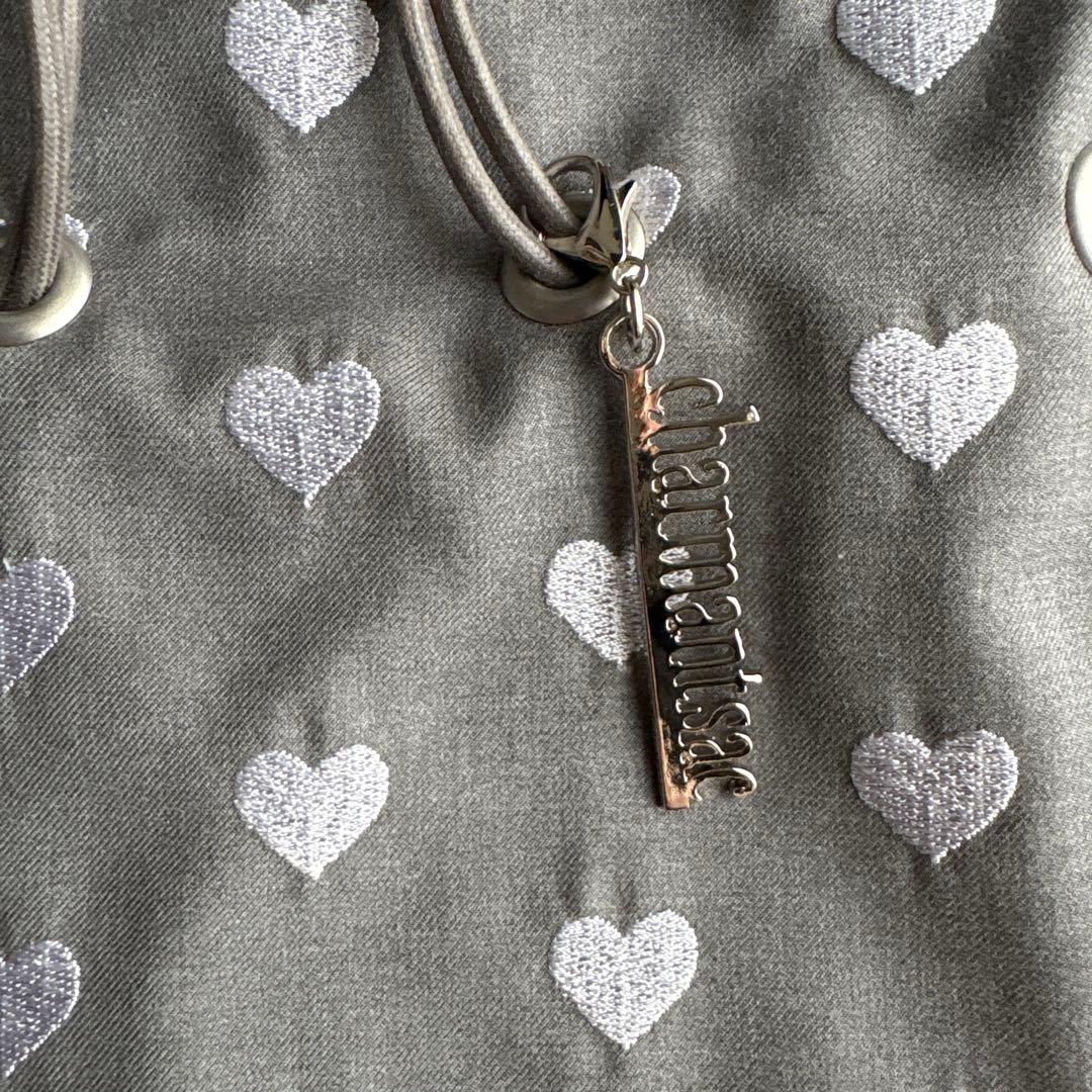 Charmantsac ハート エンブロイダリー巾着バッグ 限定完売品