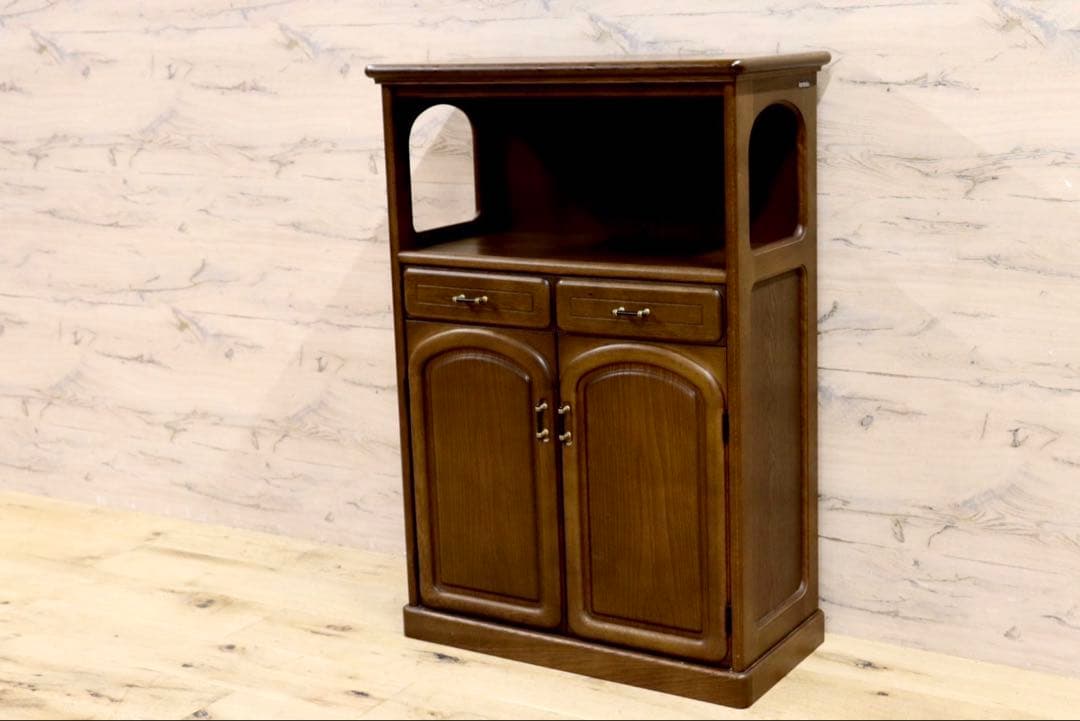 GMIH247○karimoku / カリモク 電話台 FAX台 花台 飾り棚 楽天市場】【中古】カリモク ファックス台 コンセント付 電話台 木製